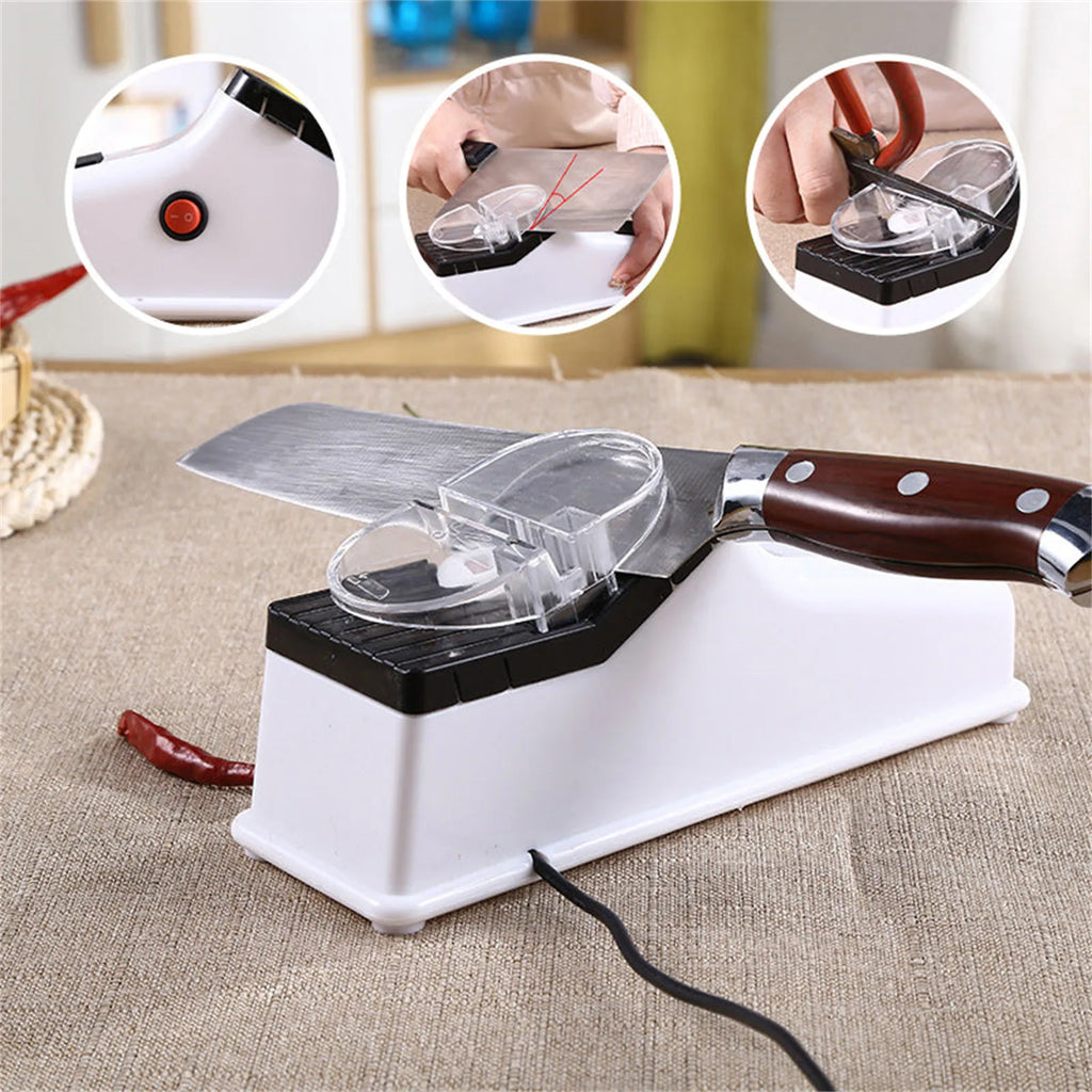 Electric Kitchen Knife Sharpener Tool Professional Knife Sharpener Fast Sharpening For Restaurant Home Kitchen Gadget