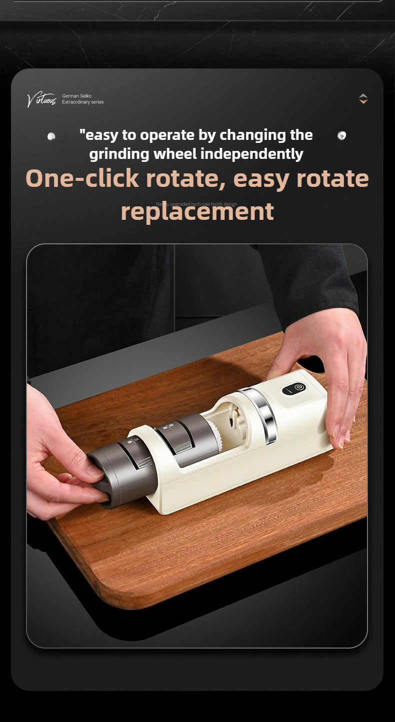 Kitchen Electric Knife Sharpener Charging Multi Functional Small Automatic Sharpener Stone Tool Household Knife Sharpener