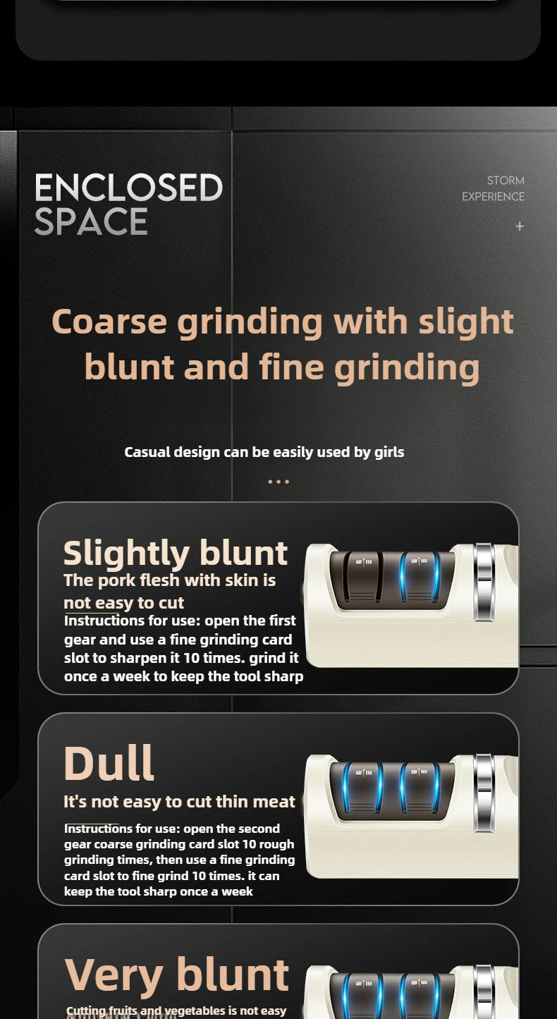 Kitchen Electric Knife Sharpener Charging Multi Functional Small Automatic Sharpener Stone Tool Household Knife Sharpener