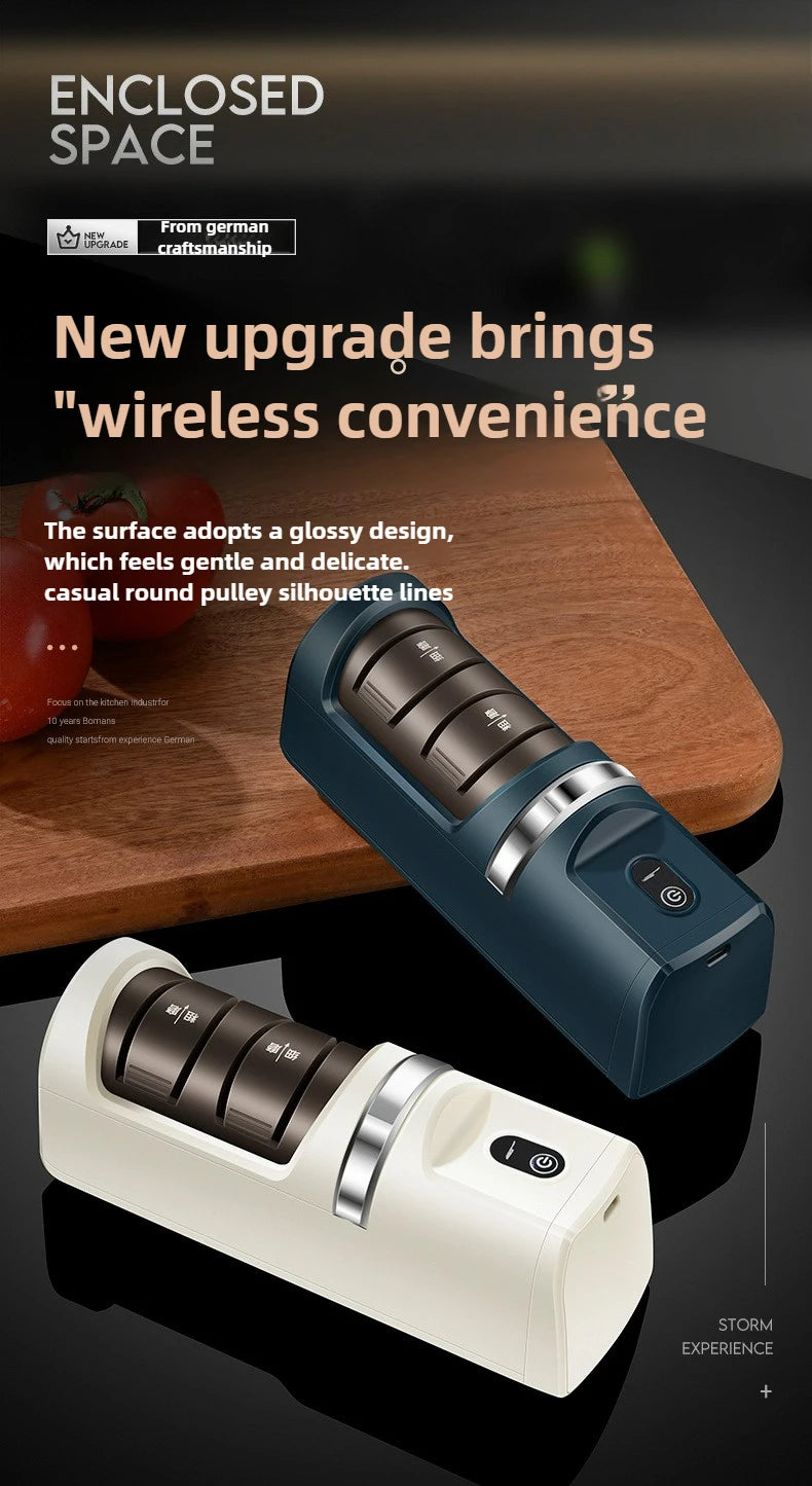 Kitchen Electric Knife Sharpener Charging Multi Functional Small Automatic Sharpener Stone Tool Household Knife Sharpener